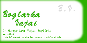 boglarka vajai business card