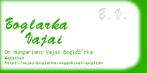 boglarka vajai business card